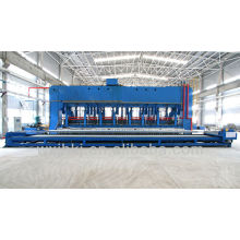 Wide-width door type rubber vulcanizing press